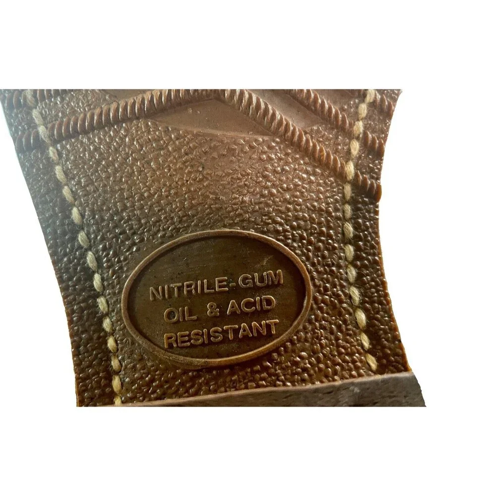 Vintage Sheplers Light Brown/Tan Leather Western Cowboy Boots Mens Size 8.5 D - Picture 7 of 11